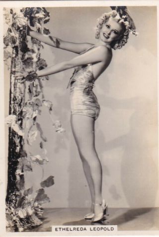 Ethelreda Leopold - Ardath Hollywood Starlet Pin - Up/cheesecake 1938 Cig Card