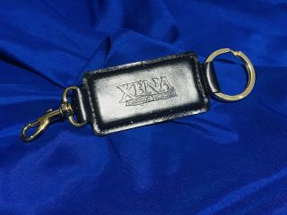 Xena Warrior Princess - Black Leather Key Holder Key Ring Rare No Prop Chakram