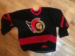 Vintage Ottawa Senators Maska Ccm Air Knit Jersey Xl