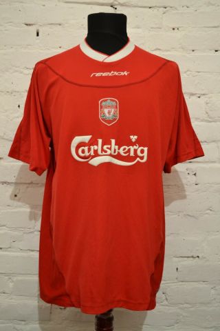 Vintage Liverpool 2002/2004 Home Football Shirt Soccer Jersey Trikot Mens Xl