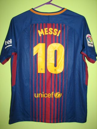 10 Messi Barcelona 2017 - 18 Home Shirt Nike Jersey Size Xlboys