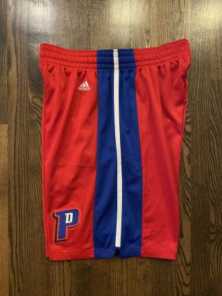 Vintage Adidas DETROIT PISTONS Basketball Shorts Size XL 3