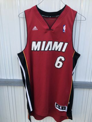 Adidas Nba Lebron James Miami Heat Swingman Jersey Men’s Size Medium
