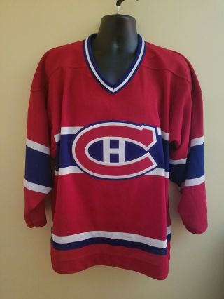 Montreal Canadiens Vintage Ccm Nhl Hockey Jersey Gently Size M