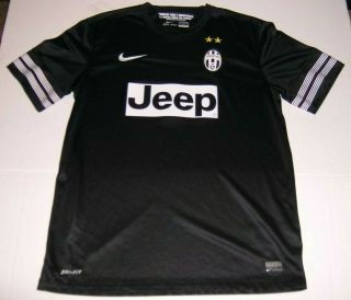 Juventus Italy 2012 2013 Away Football Soccer Shirt Jersey Nike Black Maglia (l)