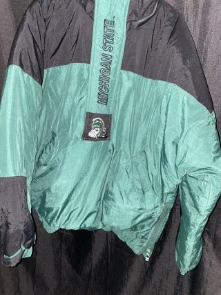 Michigan State Starter Jacket Coat Size Xl Vtg Vintage Sparty Msu Spartans