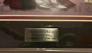 ACME Archives Limited Exclusive Star Wars Asajj Ventress Character Key 158/1250 2