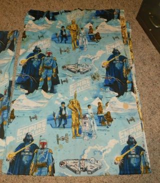 1979 Star Wars ESB 4 Pc Fitted Bed Sheet Flat Sheet & Pillowcases Set Twin Size 3