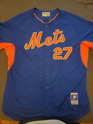York Mets Authentic Majestic Brand Spring Training Jersey Size 52 Mens