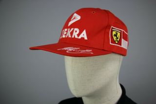 Official Dekra Michael Schumacher Ferrari F1 Vintage Racing Hat Cap