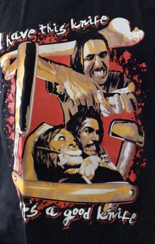 Edwin Neal Hitchhiker Texas Chainsaw Massacre T - Shirt Size Extra Large