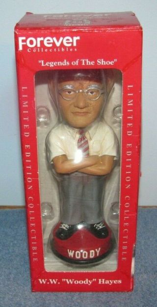 Ohio State Buckeyes Woody Hayes Bobblehead Ltd.  Ed.  Legends Of The Shoe First Yr