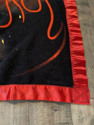 RARE Print Vintage Fleece Blanket Handmade Satin Edge STAR WARS Obi Ana 60X48 3