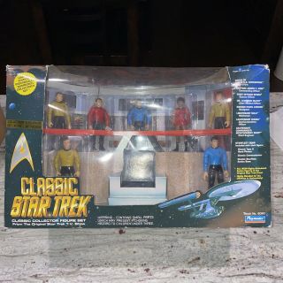 1993 Playmates Classic Star Trek Tv Show The Bridge Action Figure Set