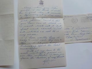 WWII Letter 1944 Consult A Gynecologist 326th Glider Infantry World War Two WW2 2