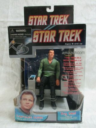 Diamond Select Star Trek Captain Kirk In Command Chair The Trouble With Tribbles