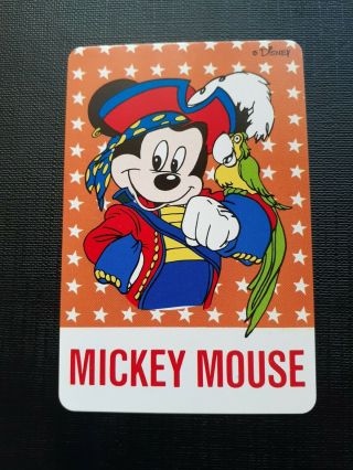 Vintage,  Swap/playing Cards,  Mickey Mouse,  As Pirate,  Pre - Owned.
