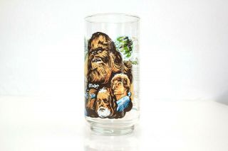 1977 Star Wars Chewbacca Burger King Drinking Glass Coca - Cola Vintage