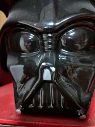 Star Wars Darth Vader Cookie Jar Collectible 9 " Tall Ceramic Candy Nose Chipped