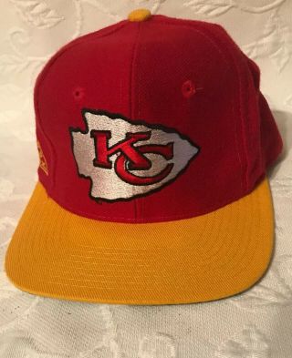 Vintage 90s Apex One Nfl Kansas City Chiefs Snap Back Hat Cap