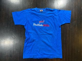 Vintage 90’s Buffalo Bills Embroidered T Shirt Sz M Bowl Nfl Single Stitch