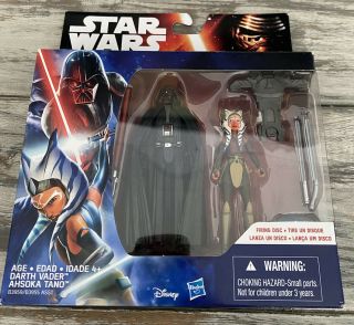 Disney Star Wars Rebels 3.  75” Figure 2 - Pack Darth Vader And Ahsoka Tano