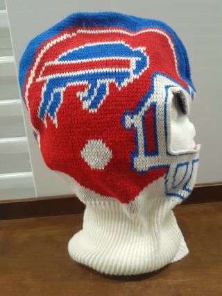 Buffalo Bills Ny Nfl Vintage Knit Hat Game Face Ski Mask 1990 Vintage Ski Mask