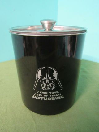 Star Wars Darth Vader " I Find Your Lack Of Treats Disturbing " Cookie Treat Jar