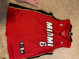 Lebron James Miami Heat 6 Jersey Adidas Size L