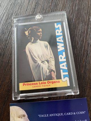1977 Star Wars Wonder Bread 3 Princess Leia Organa w/Mag Eagle Antique 0203122 3