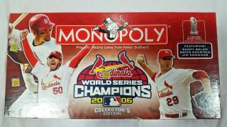 2006 World Series Champion St Louis Cardinals Monopoly Collector 