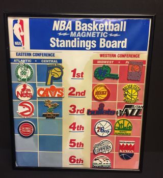 Vintage Nba Team Basketball Magnets Standing Board