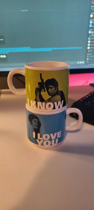 I Love You I Know Han Solo Princess Leia Star Wars His Hers Coffee Mugs Hallmark