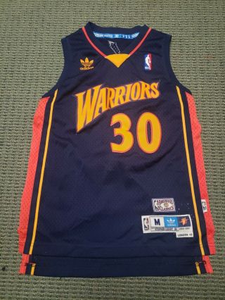 Stephen Curry Golden State Warriors Adidas Hardwood Classics Jersey Youth Medium
