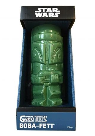 Star Wars Geeki Tiki Boba Fett Ceramic Collectible Mug 13 Oz