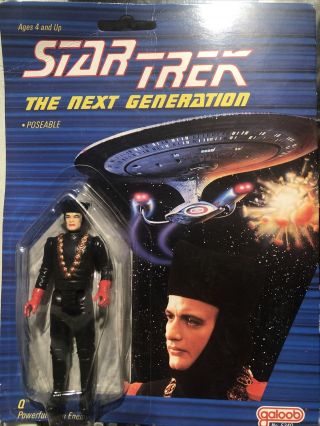 Star Trek Next Generation Q Action Figure Powerful Alien Enemy Galoob 1988