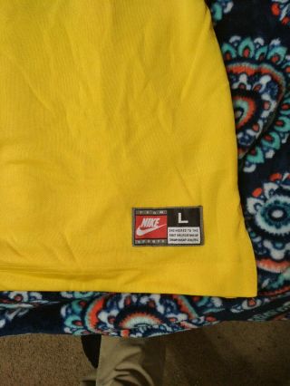 2016 Nike Authentic Brazil Soccer Jersey LARGE Yellow Green Brasil Football 3