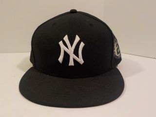 M York Yankees Captain Derek Jeter 2 Farewell Cap Hat Fitted Sz 7 5/8