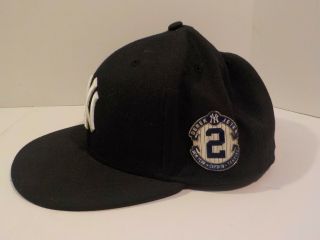 M York Yankees Captain Derek Jeter 2 Farewell Cap Hat Fitted Sz 7 5/8 2