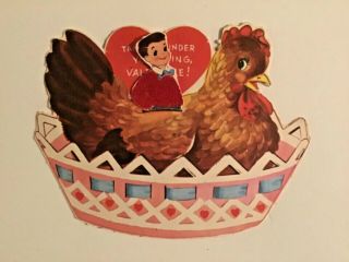A Funny Early Die Cut Valentine Card Probably From The 1940’s