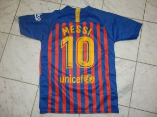 Lionel Messi 10 Nike Dri Fit Barcelona 2017 Rakuten Fcb Soccer Jersey Men L