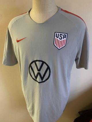 Nike Team Usa Usmnt Soccer Jersey 2xl Volkswagon Dri Fit