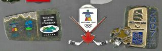 Vancouver 2010 Olympics Pins: Tourism Bc; Hockey Sticks; Sledge Hockey