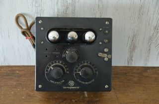 VTG (1925) Westinghouse 53 Regenerative Receiver Tube Radio - Radiola III - A 3