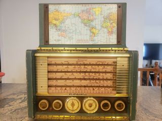Vintage Stromberg Carlson Awp - 8 International Sw Am Lw Tube Radio Usa