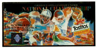 1999 National Championship Fiesta Bowl Ticket Stub Florida St Vs Tennessee