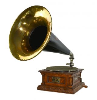 c.  1903 ANTIQUE VICTOR D PHONOGRAPH - HORN - WE SHIP WORLDWIDE 2