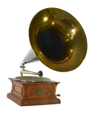 c.  1903 ANTIQUE VICTOR D PHONOGRAPH - HORN - WE SHIP WORLDWIDE 6