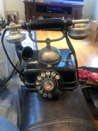 Vintage Antique French Style Rotary Dial Telephone Great Holiday Gift Idea