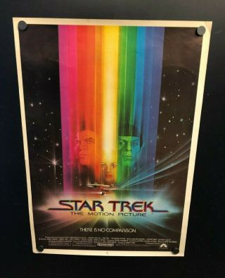 Vintage Star Trek The Motion Picture Movie Poster 24 X 17